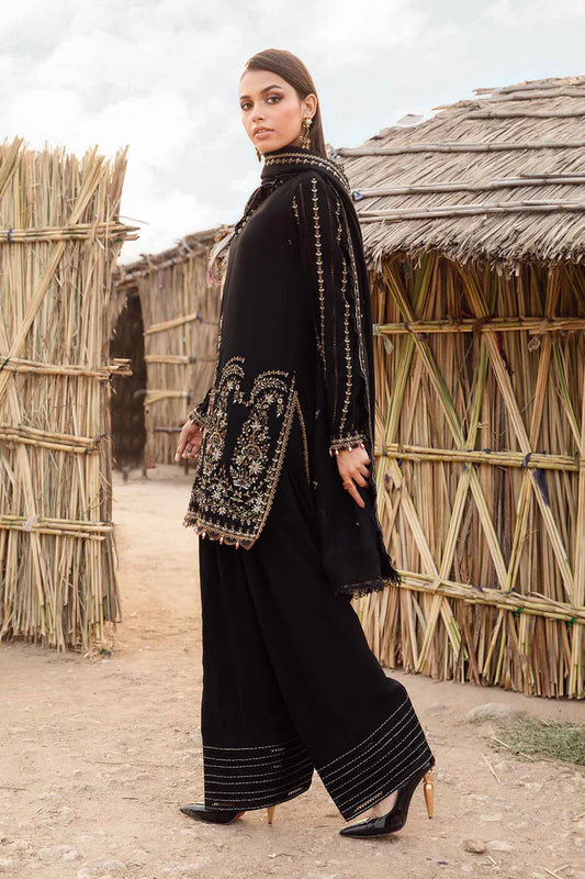 Maria B  012 Unstitched Luxury Dhanak Heavy Embroidered 3PC Suit
