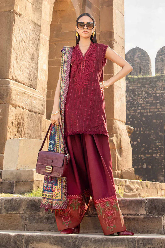 Maria B  013 Unstitched Luxury Dhanak Heavy Embroidered 3PC Suit