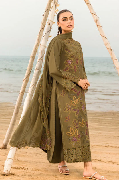 Rang Rasiya 3PC Unstitched Luxury Lawn Heavy Embroidered Suit