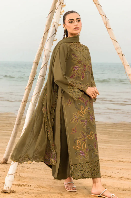 Rang Rasiya 3PC Unstitched Luxury Lawn Heavy Embroidered Suit