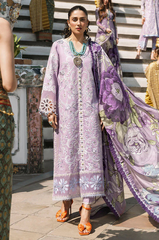 Mushq 3PC Unstitched Luxury Lawn Chikenkari Heavy Embroidered Suit