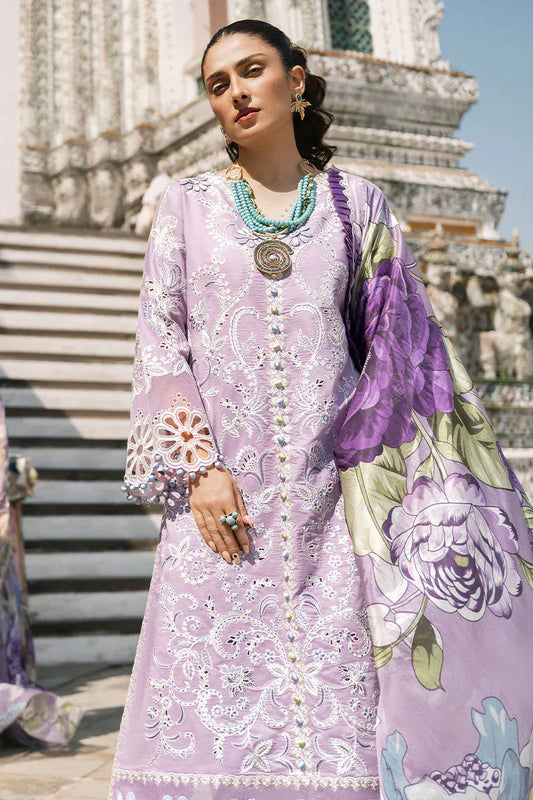 Mushq 3PC Unstitched Luxury Lawn Chikenkari Heavy Embroidered Suit
