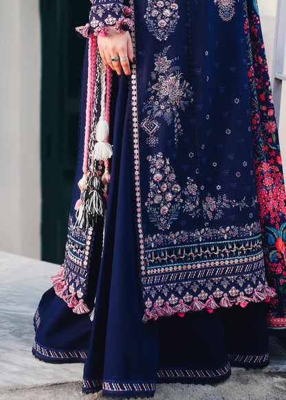 Hussain Rehar 008 Unstitched Luxury Dhanak Heavy Embroidered 3PC Suit