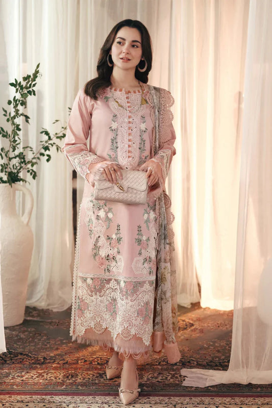 Jade 002 Unstitched Luxury Dhanak Chikenkari Heavy Embroidered 3PC Suit
