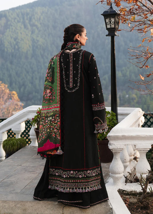 Hussain Rehar 002 Unstitched Luxury Dhanak Heavy Embroidered 3PC Suit