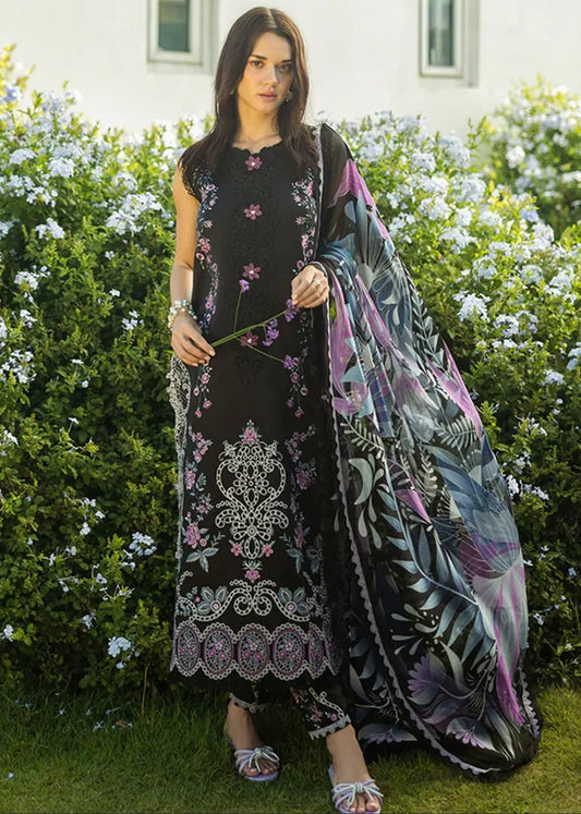 Mushq  3PC Unstitched Luxury Lawn Chikenkari Heavy Embroidered Suit