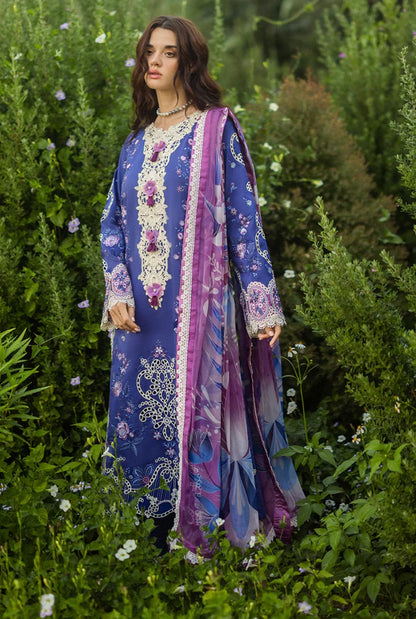 Mushq 3PC Unstitched Luxury Lawn Chikenkari Heavy Embroidered Suit