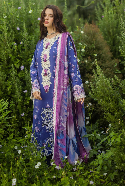 Mushq 3PC Unstitched Luxury Lawn Chikenkari Heavy Embroidered Suit