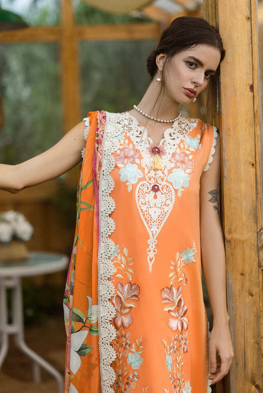 Mushq 3PC Unstitched Luxury Lawn Heavy Embroidered Suit