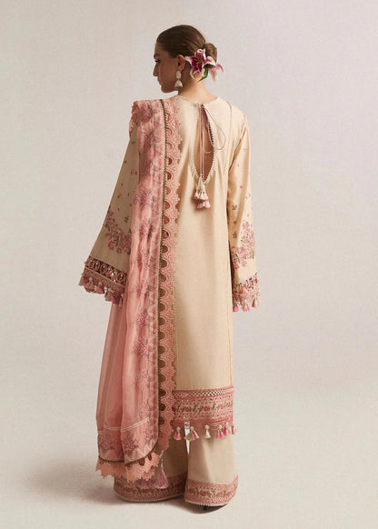 Hussain Rehar 001 Unstitched Luxury Dhanak Heavy Embroidered 3PC Suit