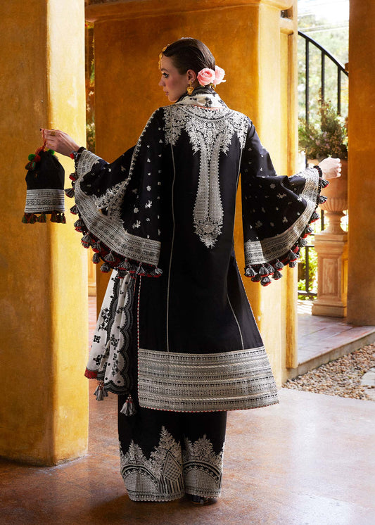 Hussain Rehar FF-004 Luxury Lawn Embroidered 3Pc Suit