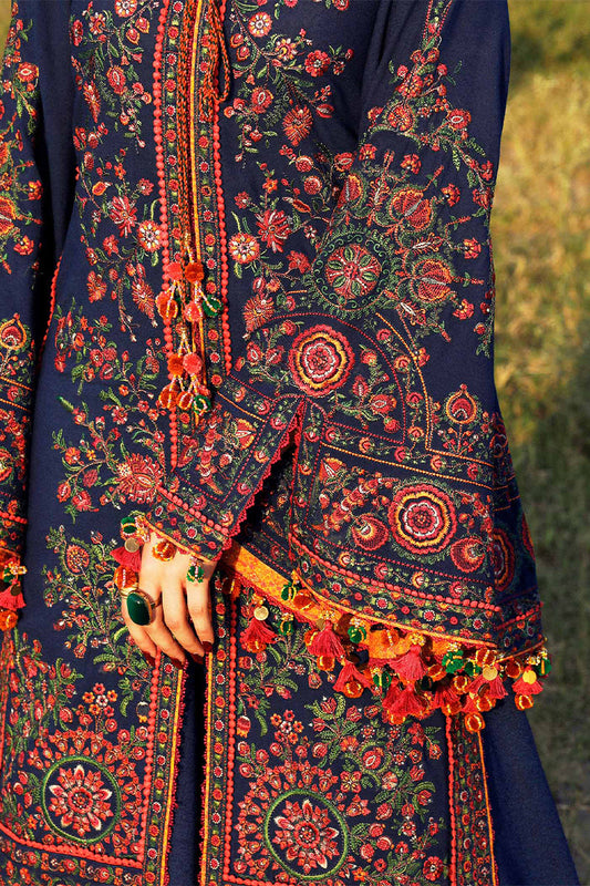 Hussain Rehar FF-009 Luxury Embroidered Lawn 3Pc Suit