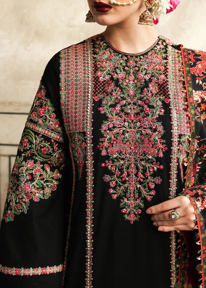 Hussain Rehar 006 Unstitched Luxury Dhanak Heavy Embroidered 3PC Suit