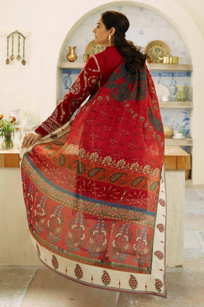 Zara Shahjahan 009 Unstitched Luxury Dhanak Heavy Embroidered 3PC Suit