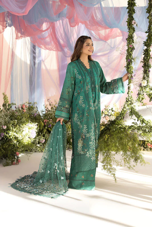 Sobia Nazir 3PC Unstitched Luxury Lawn Chikenkari Heavy Embroidered Suit