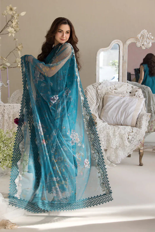 Sobia Nazir 3PC Unstitched Luxury Lawn Chikenkari Heavy Embroidered Suit