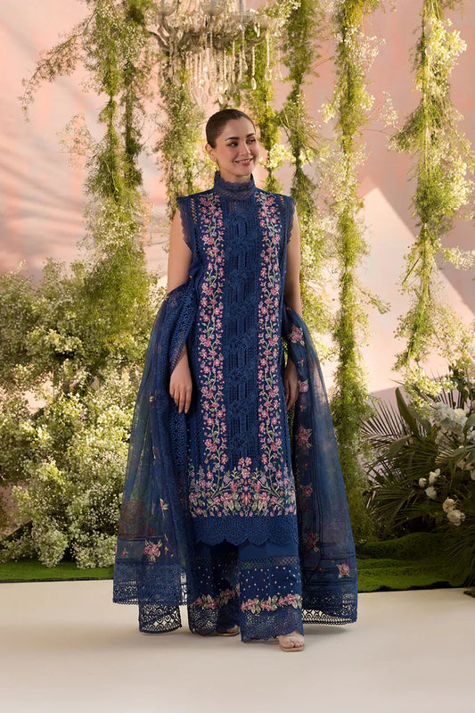 Sobia Nazir 3PC Unstitched Luxury Lawn Heavy Embroidered Suit