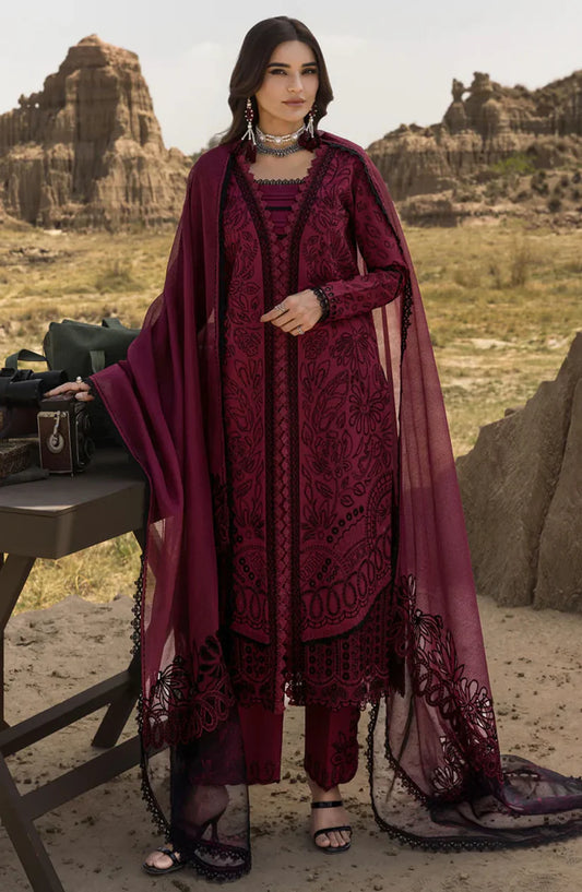 Rang Rasiya Unstitched Luxury Lawn Heavy Embroidered Suit