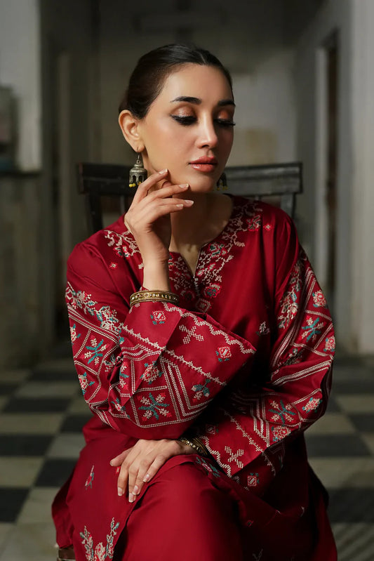 Urge  005 Unstitched Luxury Dhanak Heavy Embroidered 2PC Suit