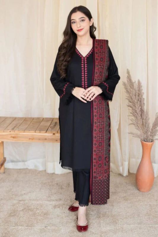 Asling 012 Unstitched Luxury Dhanak Heavy Embroidered 3PC Suit
