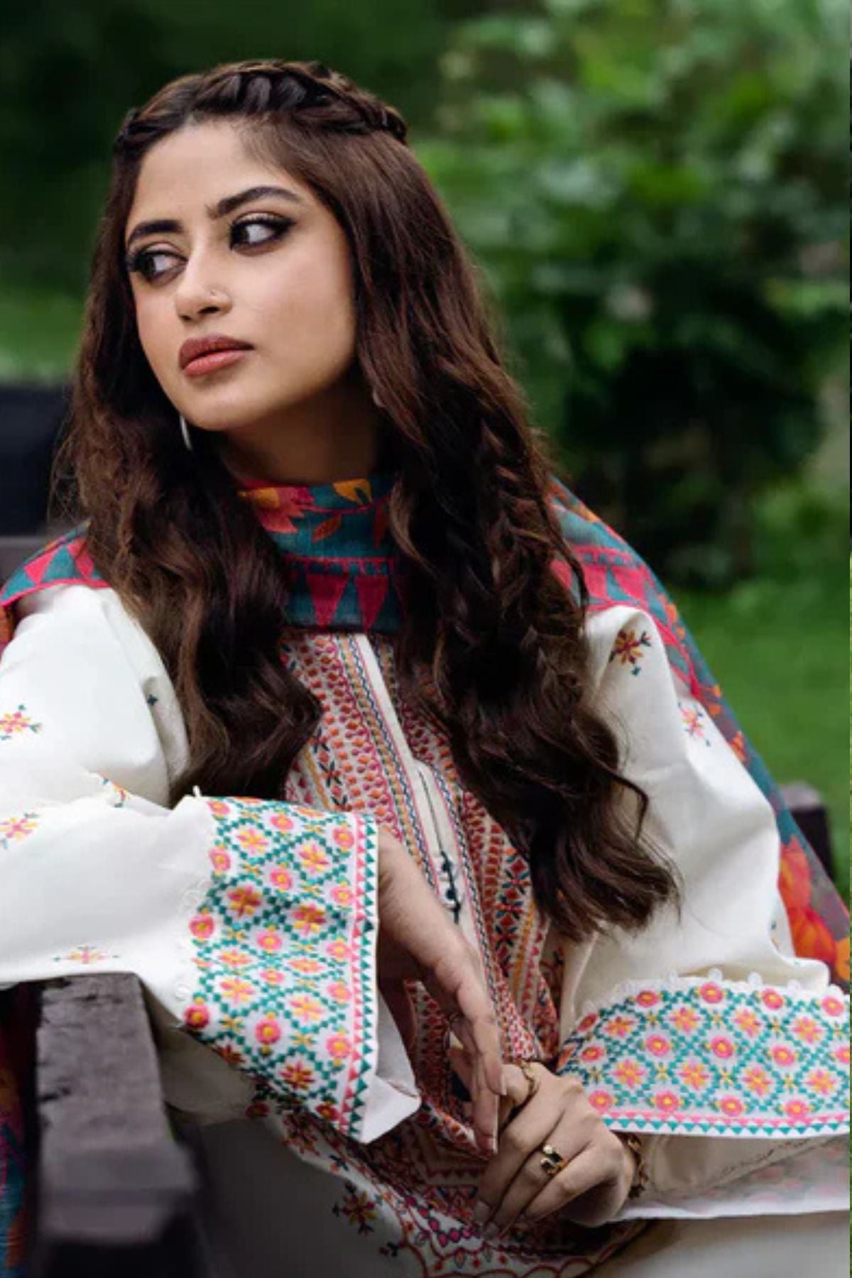 Sapphire 001 Unstitched Luxury Khaddar Heavy Embroidered 3PC Suit
