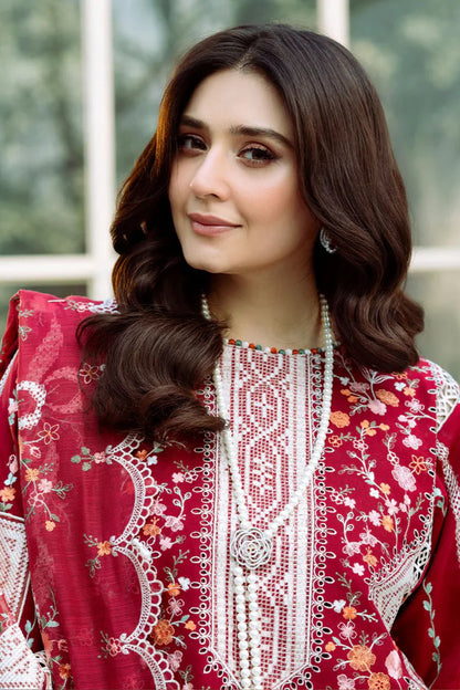 Bin Ilyas  001 Unstitched Luxury Dhanak Heavy Embroidered 3PC Suit