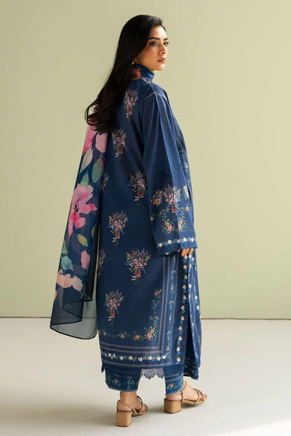 Zara Shahjahan 3PC Unstitched Luxury Lawn Heavy Embroidered Suit
