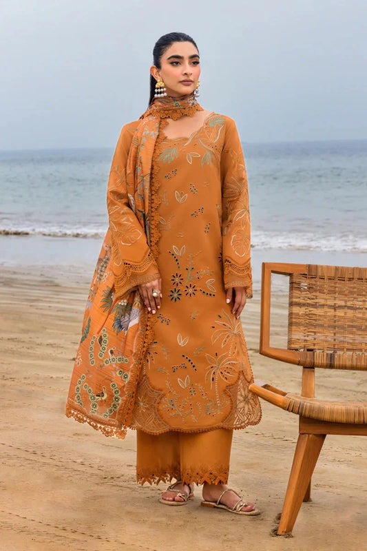 Rang Rasiya 3PC Unstitched Luxury Lawn Chikenkari Heavy Embroidered Suit
