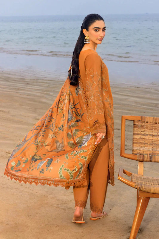 Rang Rasiya 3PC Unstitched Luxury Lawn Chikenkari Heavy Embroidered Suit
