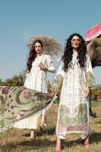 Mushq  3PC Unstitched Luxury Lawn Heavy Embroidered Suit