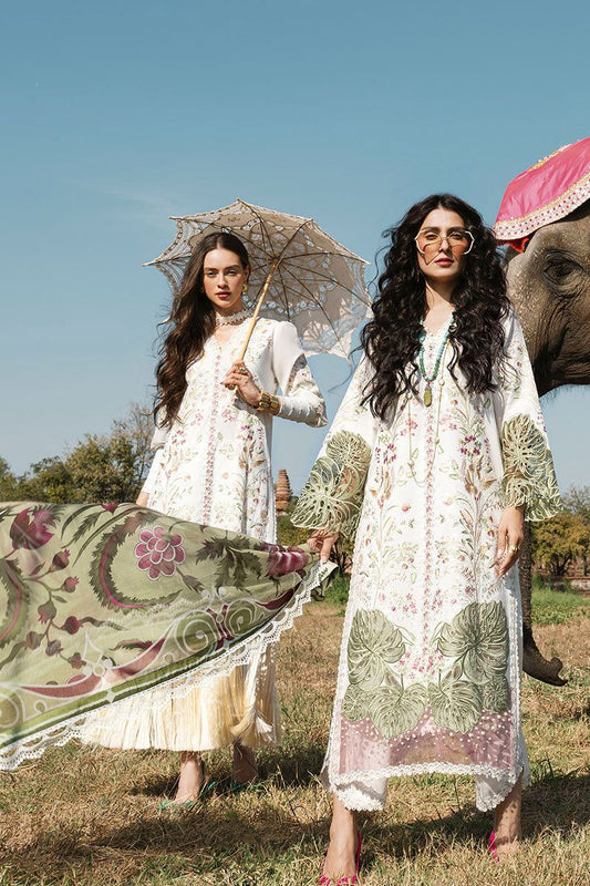 Mushq  3PC Unstitched Luxury Lawn Heavy Embroidered Suit
