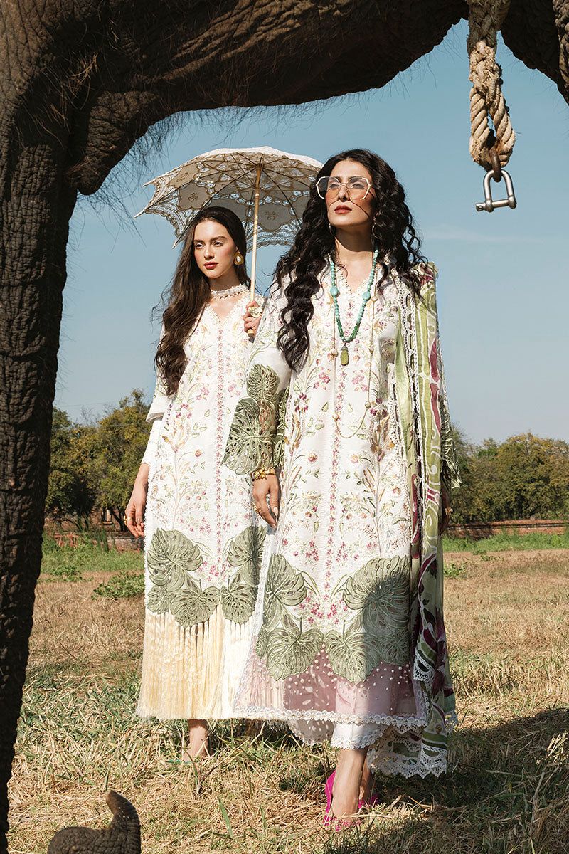 Mushq  3PC Unstitched Luxury Lawn Heavy Embroidered Suit