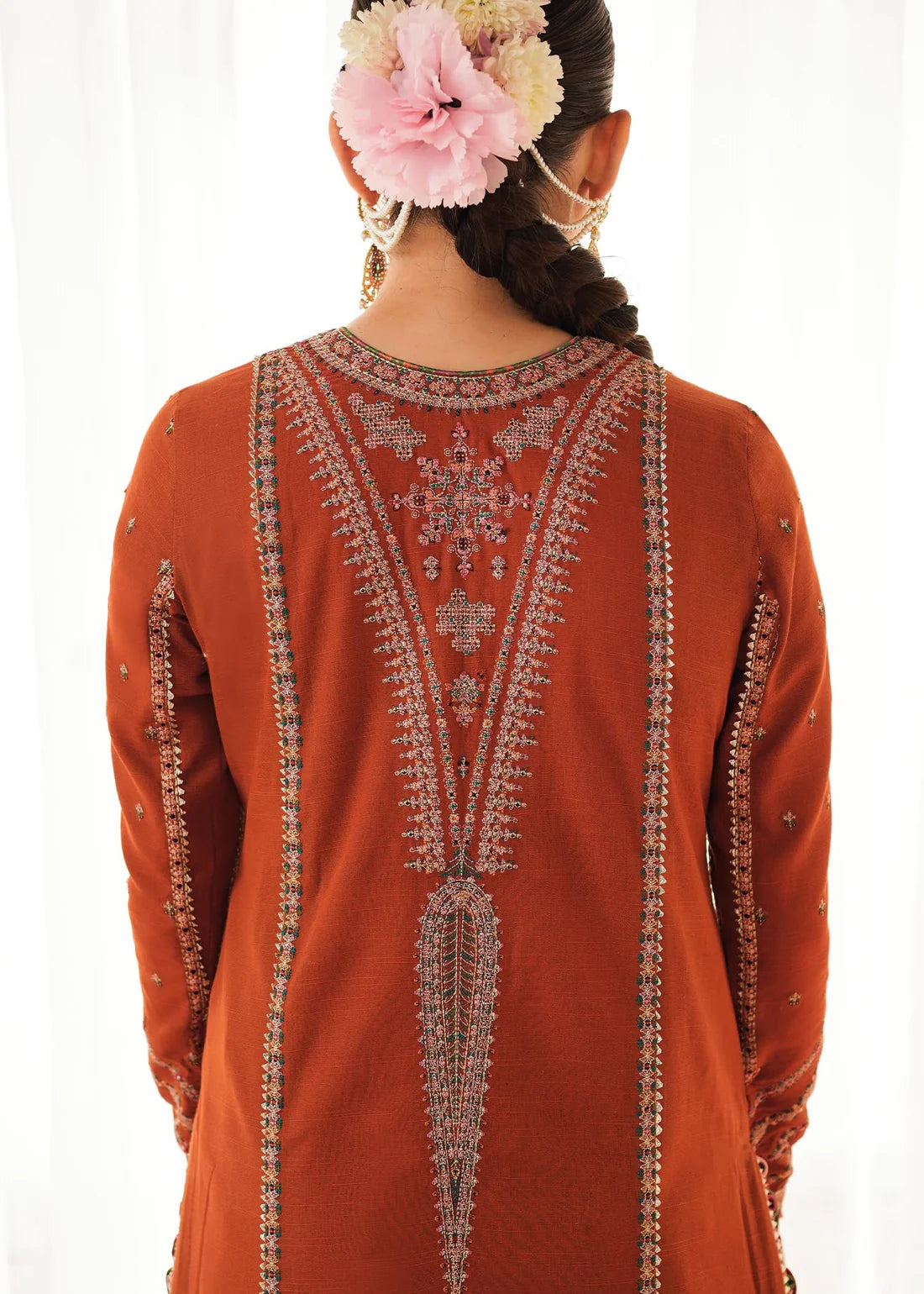 Hussain Rehar 3PC Unstitched Luxury Lawn Heavy Embroidered Suit