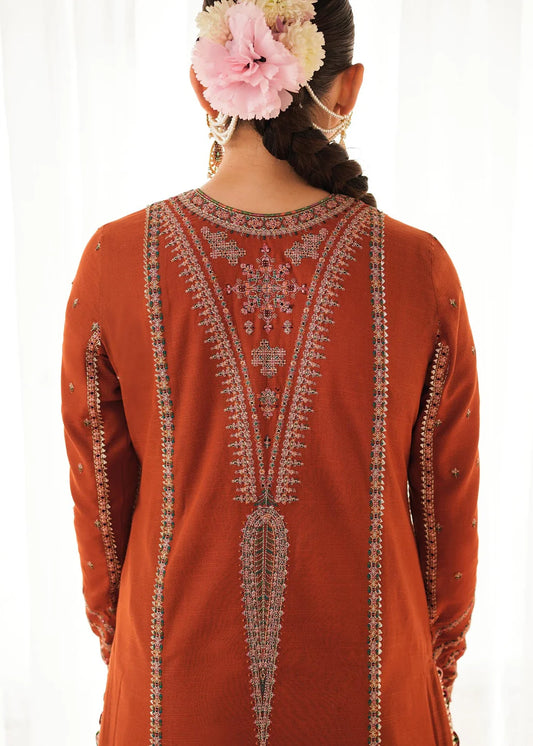 Hussain Rehar 3PC Unstitched Luxury Lawn Heavy Embroidered Suit