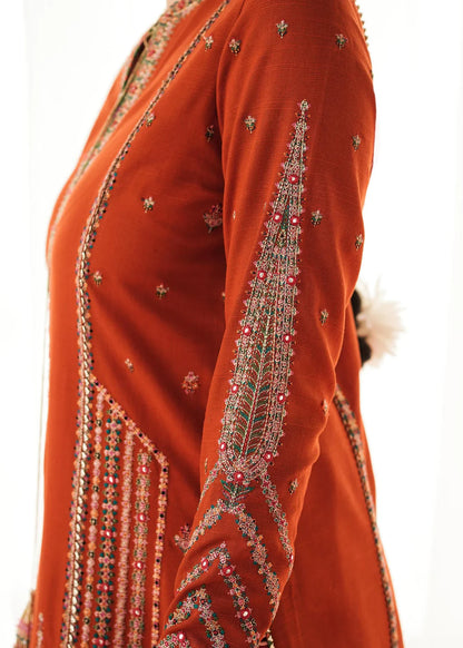 Hussain Rehar 3PC Unstitched Luxury Lawn Heavy Embroidered Suit