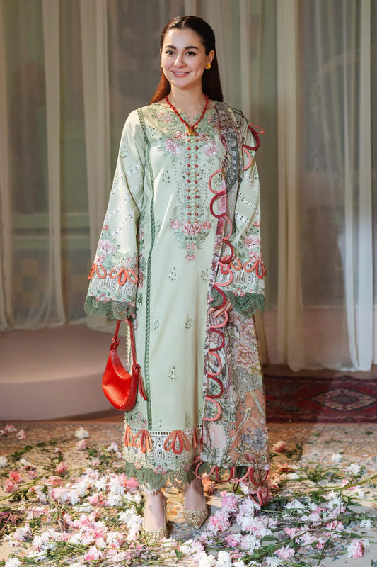 Jade 007 3PC Unstitched Luxury Dhanak Heavy Embroidered 3PC Suit